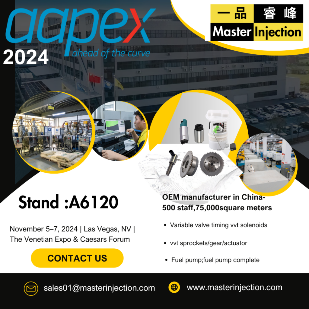 AAPEX 2024 exhibitor and china factory for fuel pump module vvt adjuster gear actuator